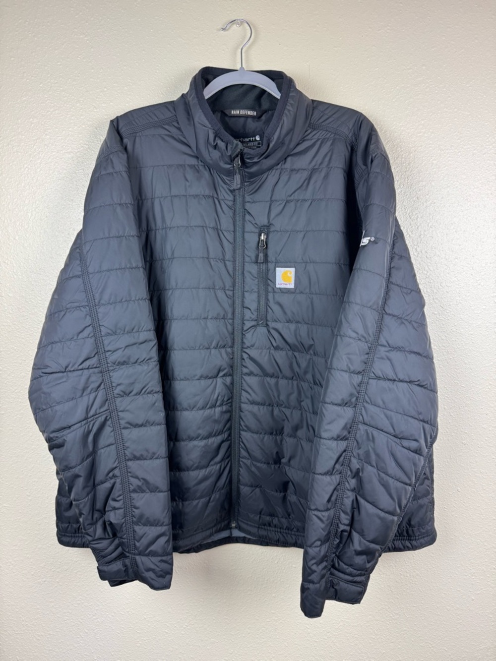 Carhartt Men's Rain Defender Insulated Jacket in Black XXL